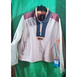 NWT Columbia Riptide Retro Anorak Women's XL Windbreaker Jacket